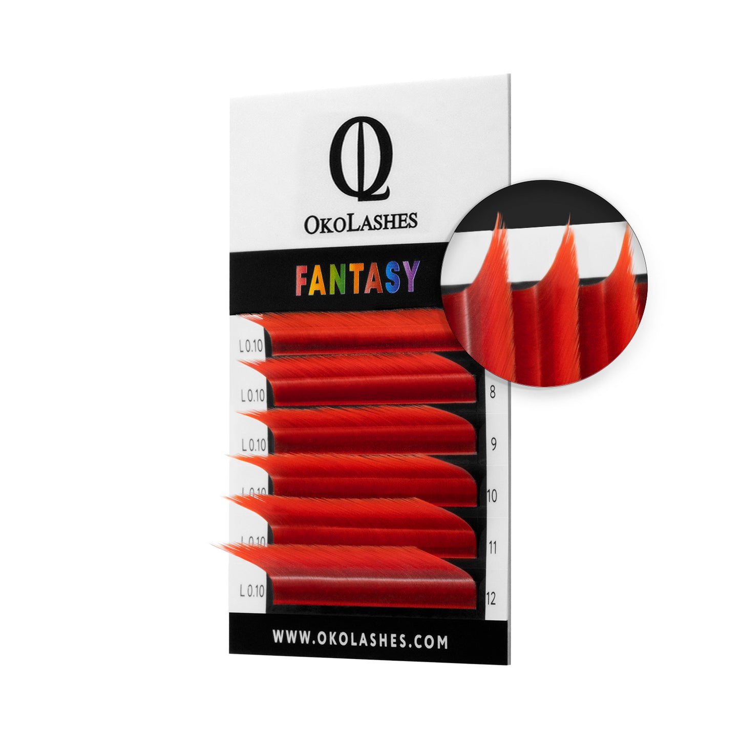 Ciglia OkoLashes FANTASY Colorate - mix (Scarlatto)