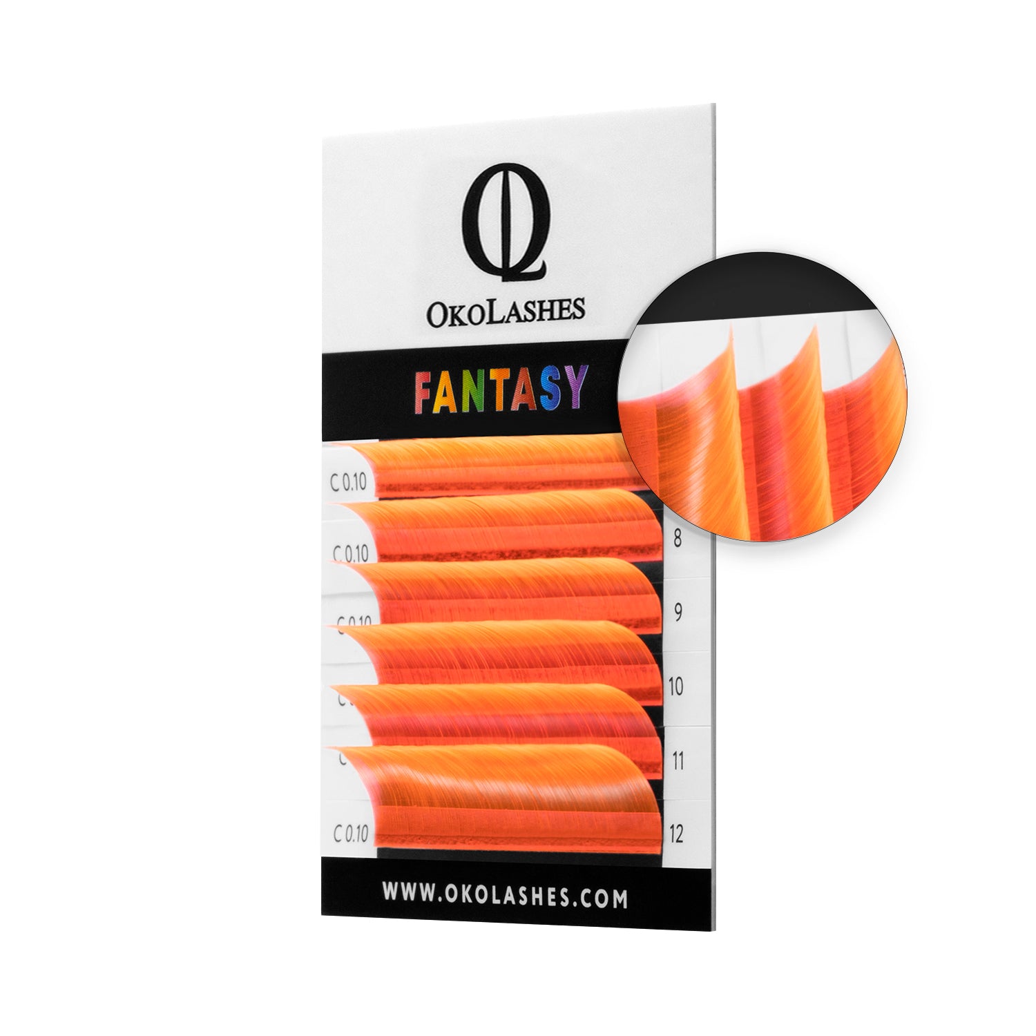 Ciglia OkoLashes FANTASY Colorate - mix (Arancia)