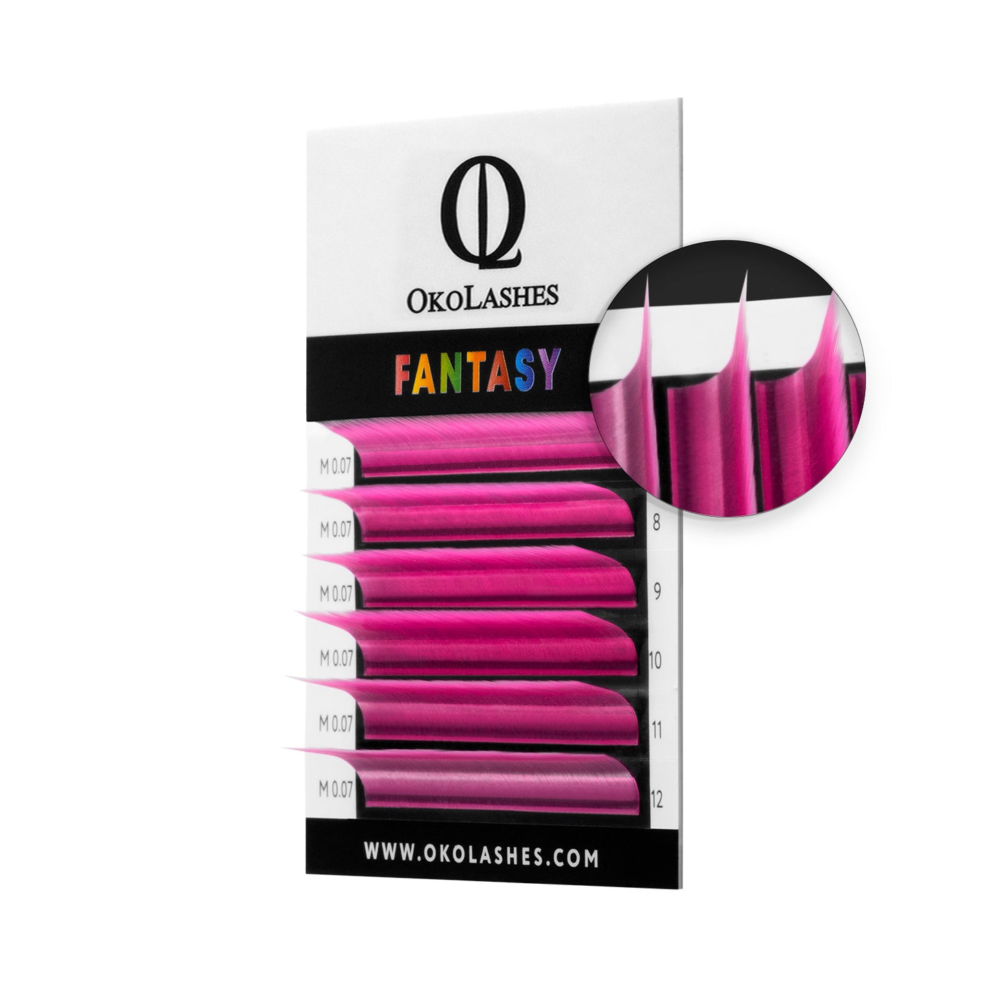 Ciglia OkoLashes FANTASY Colorate - mix (Fucsia)