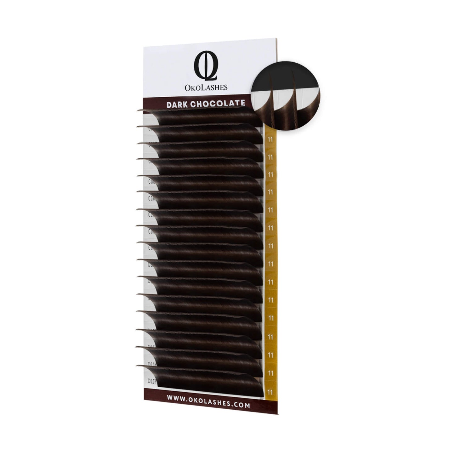 Ciglia OkoLashes - lunghezze uniche (Dark Chocolate)