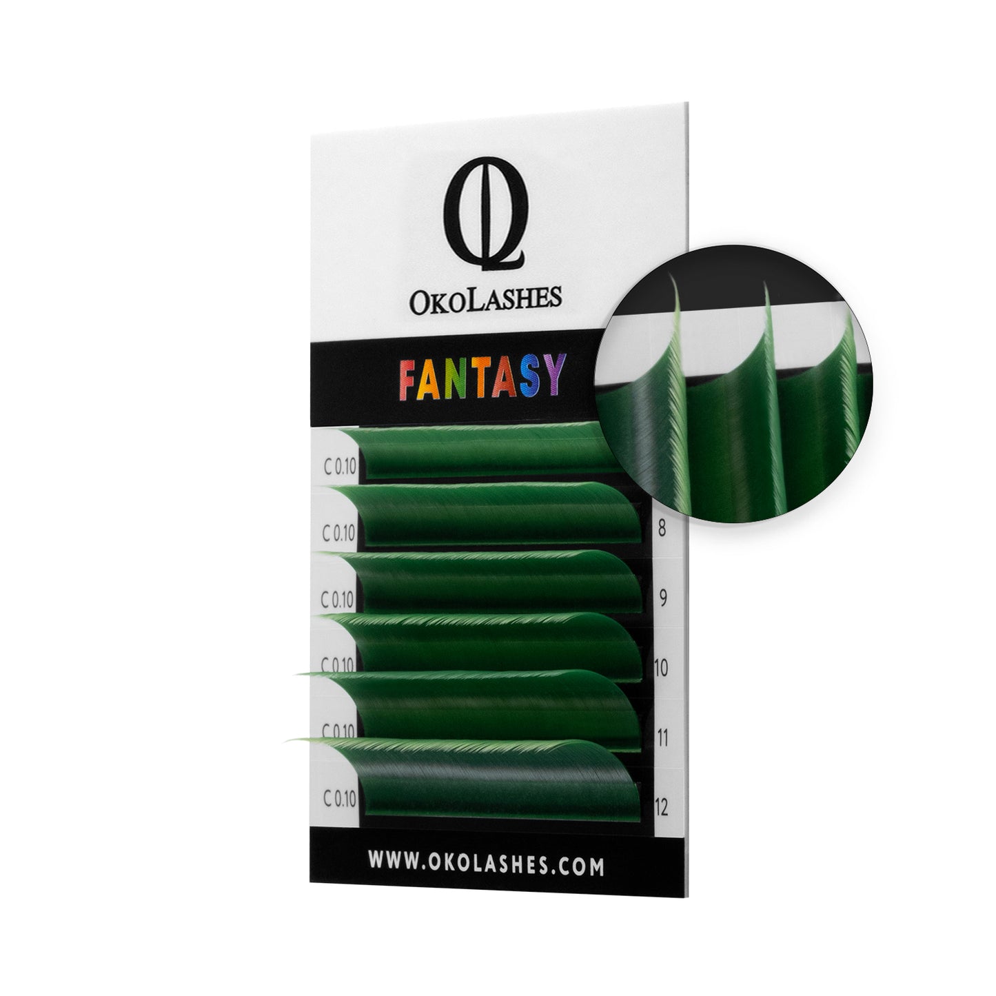 Ciglia OkoLashes FANTASY Colorate - mix (Smeraldo)