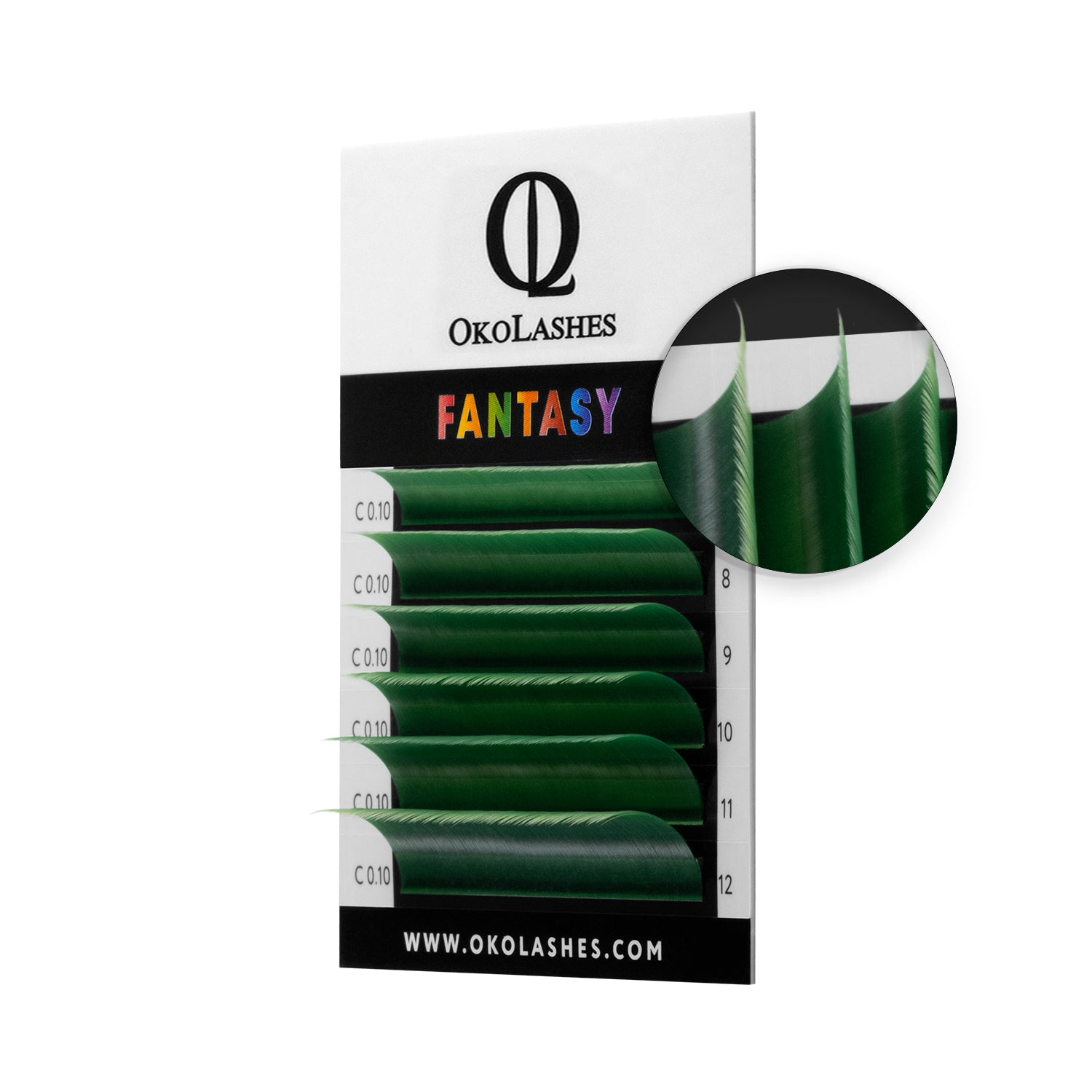 Ciglia OkoLashes FANTASY Colorate - mix (Smeraldo)