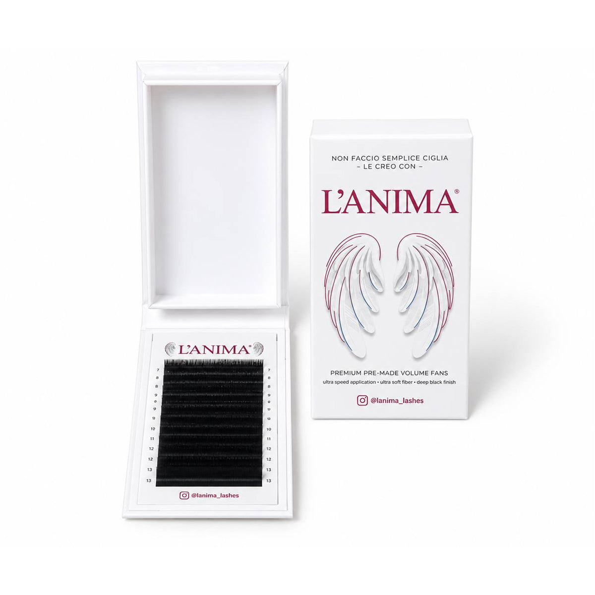 L’ANIMA U YY Black 7/8 mm Pre-Made - 18 Strisce